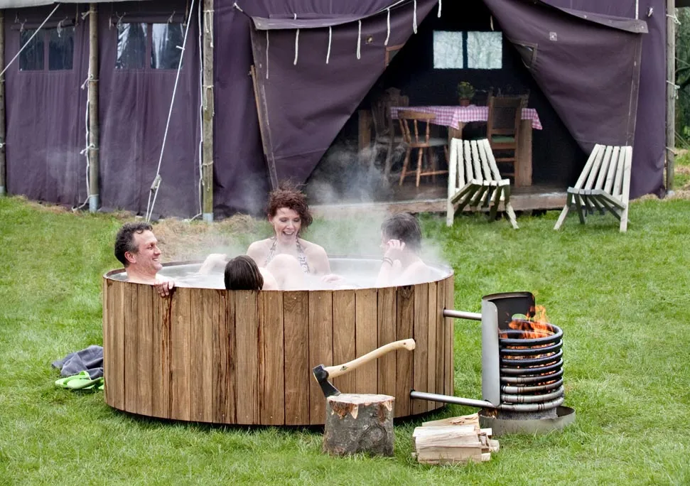 Blog tuin idee: een houten hot tub! Idee Houten veranda