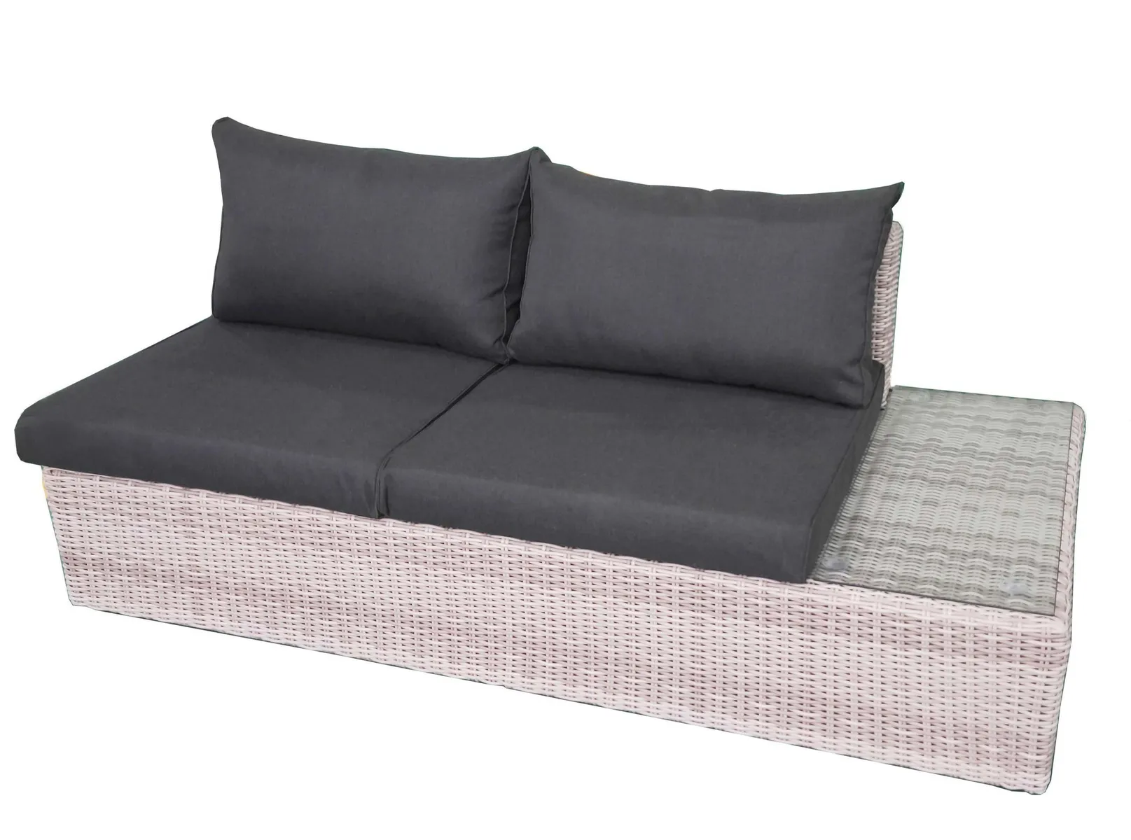 Fonteyn | Loungebank 2-zits Links Salou | Halfmoon Light Grey Fonteyn | Loungebank 2-zits Links Salou | Halfmoon Light Grey