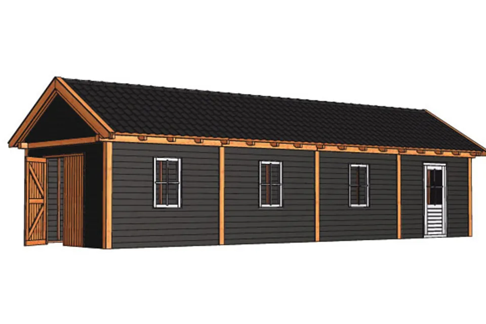 Tuinhuis / Blokhut Trendhout Buitenverblijf Zadeldak XL 12170mm F Tuinhuis / Blokhut Trendhout Buitenverblijf Zadeldak XL 12170mm F