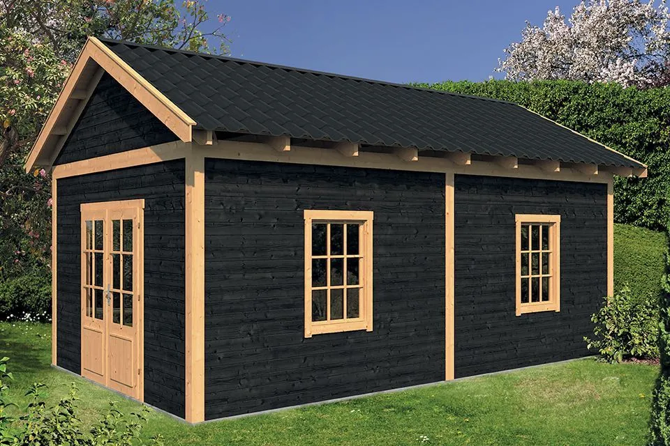 Tuindeco | Overkapping Hamar XL | Type 4 | Zwarte Wanden