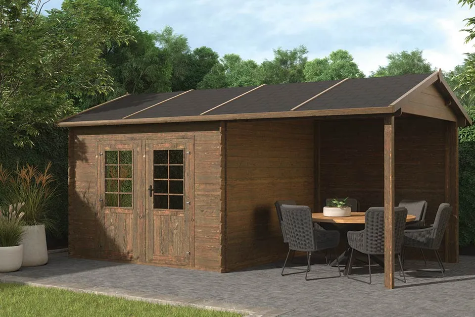 Fonteyn | Tuinhuis Module Zadeldak 300+250