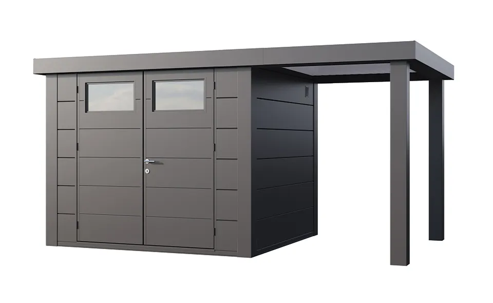 Telluria | Tuinhuis Eleganto 2724 met Overkapping Open Lounge Small | Rechts | Antraciet Telluria | Tuinhuis Eleganto 2724 met Overkapping Open Lounge Small | Rechts | Antraciet