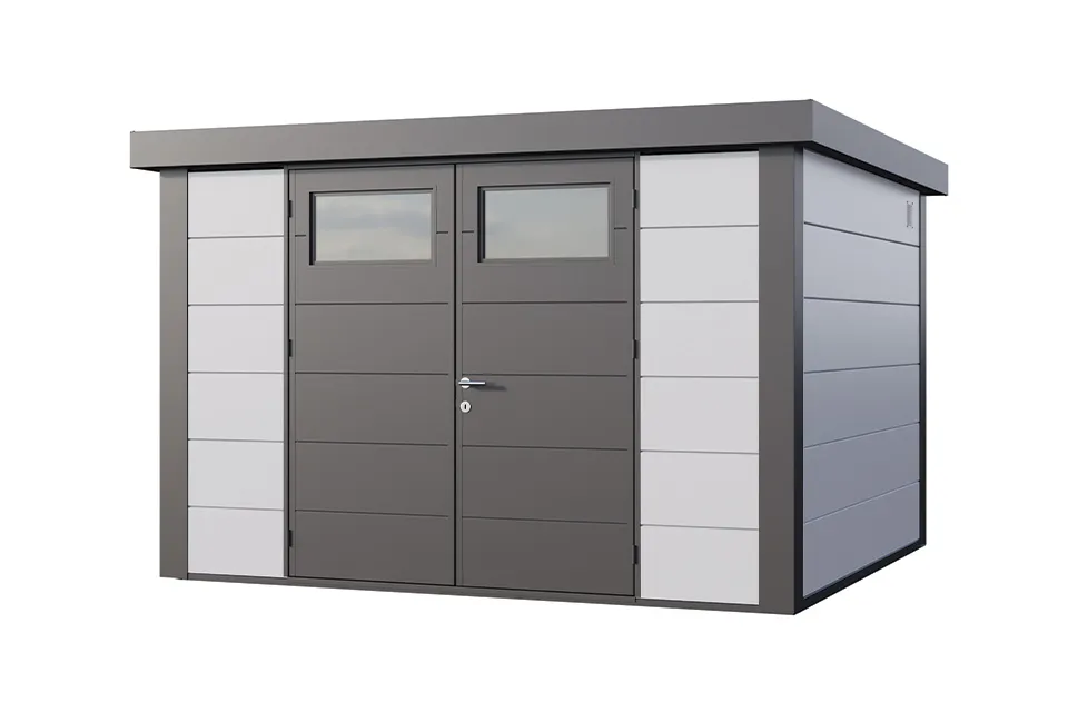 Telluria | Tuinhuis Eleganto 3330 | Wit-Antraciet