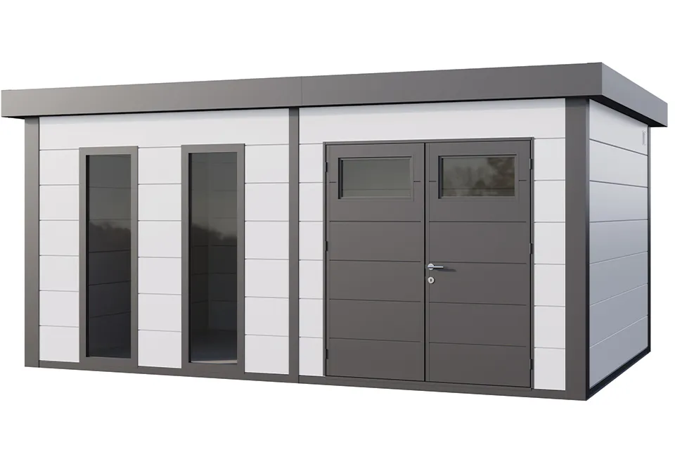 Telluria | Tuinhuis Eleganto 5436 PLUS | Wit-Antraciet Telluria | Tuinhuis Eleganto 5436 PLUS | Wit-Antraciet