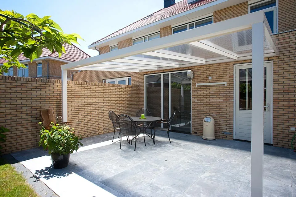 Aluxe | Veranda Trendline 3000 x 2500 | Met Polycarbonaat Platen Aluxe | Veranda Trendline 3000 x 2500 | Met Polycarbonaat Platen