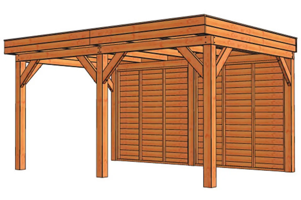 Tuinhuis / Blokhut Trendhout Buitenverblijf Refter L 4750mm B Tuinhuis / Blokhut Trendhout Buitenverblijf Refter L 4750mm B
