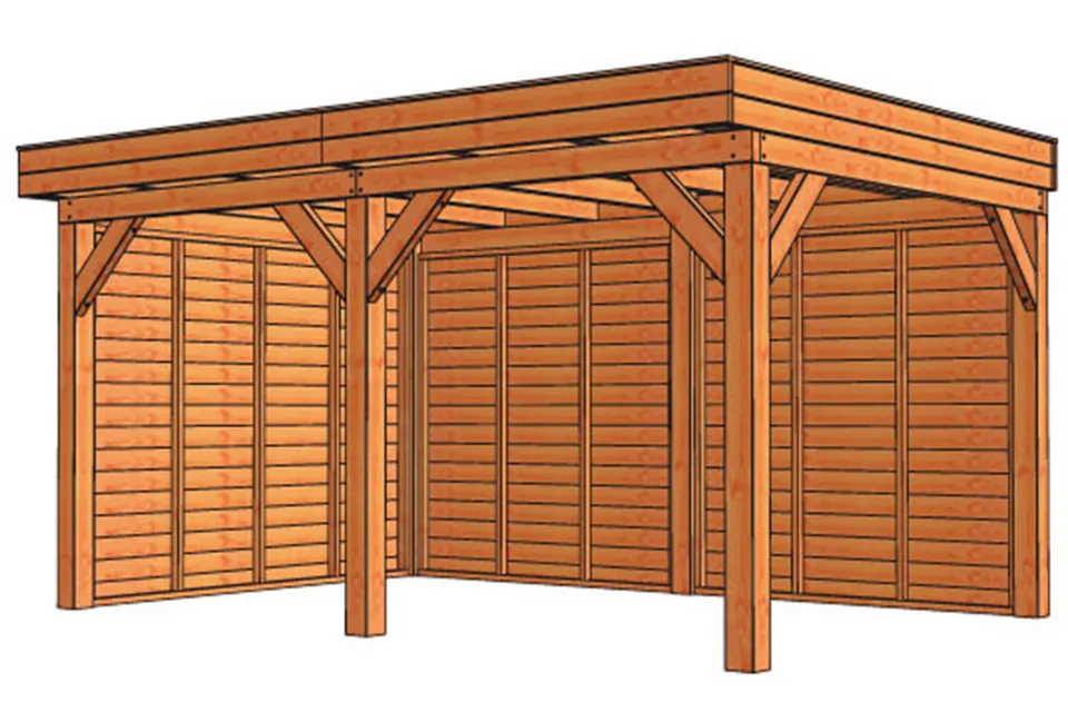 Tuinhuis / Blokhut Trendhout Buitenverblijf Refter L 4750mm C Tuinhuis / Blokhut Trendhout Buitenverblijf Refter L 4750mm C