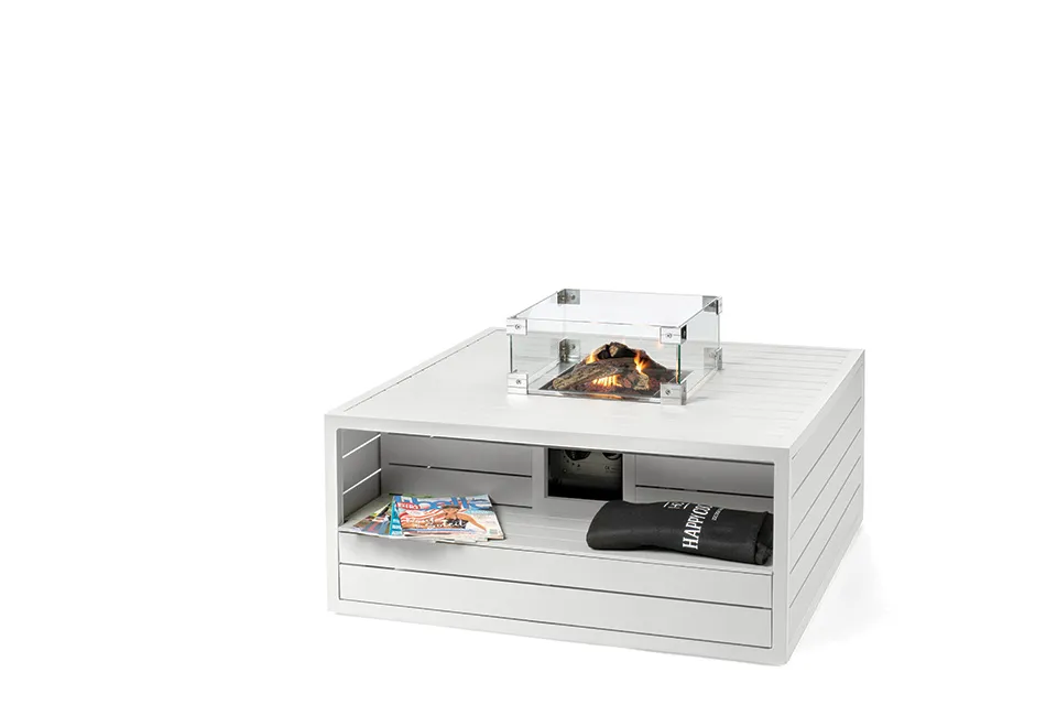 Happy Cocooning | Terrashaard Vierkant Aluminium | Wit Happy Cocooning | Terrashaard Vierkant Aluminium | Wit