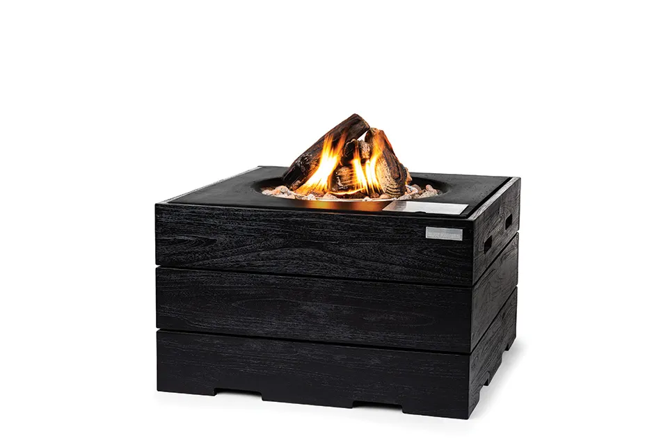 Happy Cocooning | Terrashaard Vierkant Teak Black | Zwart Happy Cocooning | Terrashaard Vierkant Teak Black | Zwart