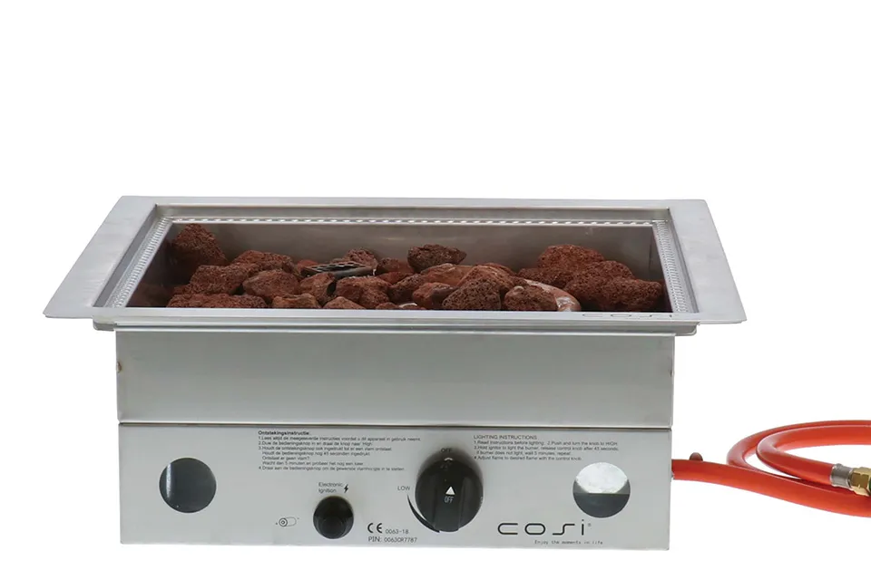 Cosi | Cosiburner Inbouwbrander | Vierkant RVS Cosi | Cosiburner Inbouwbrander | Vierkant RVS