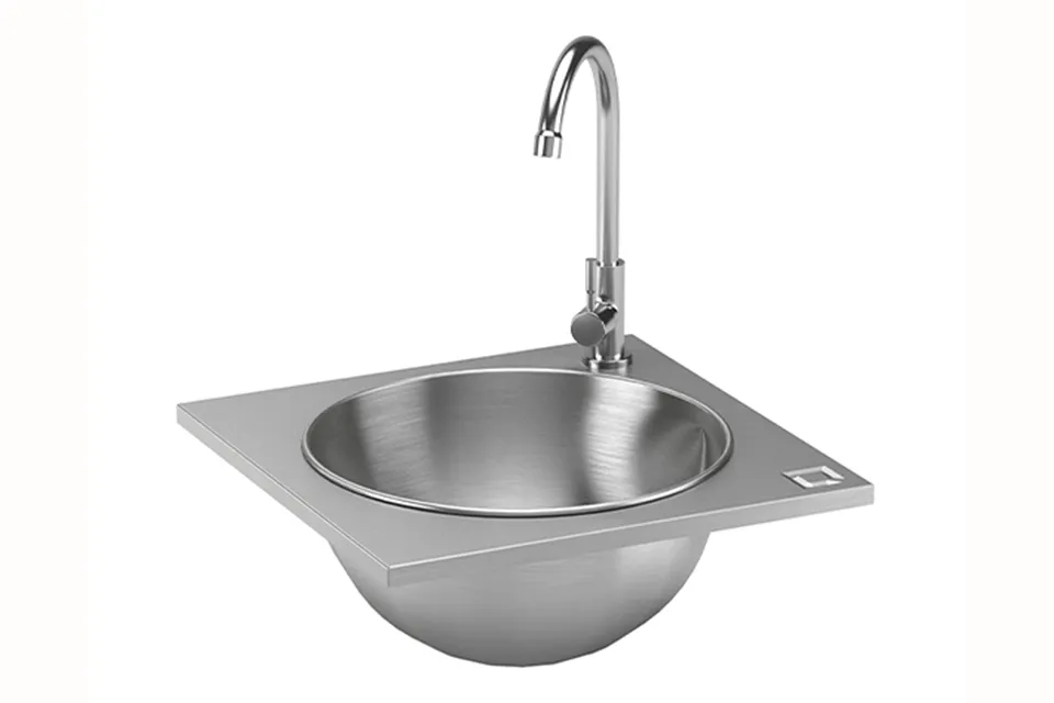 OneQ | Wet Inox | Built-in Wasbak RVS OneQ | Wet Inox | Built-in Wasbak RVS