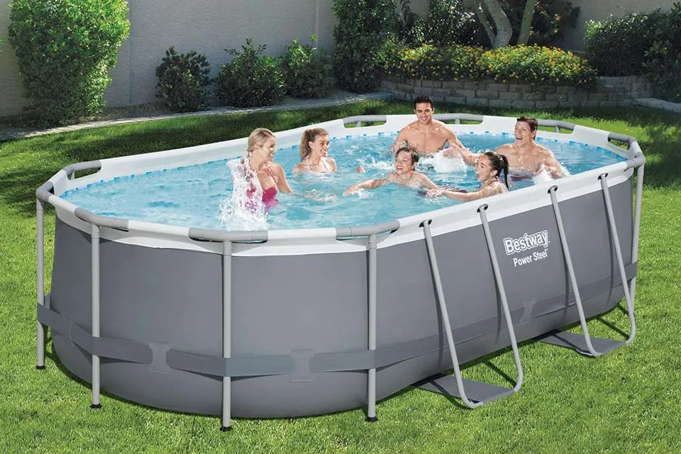 Bestway | Zwembad Power Steel Ovaal 427 x 250 x 100 cm Bestway | Zwembad Power Steel Ovaal 427 x 250 x 100 cm
