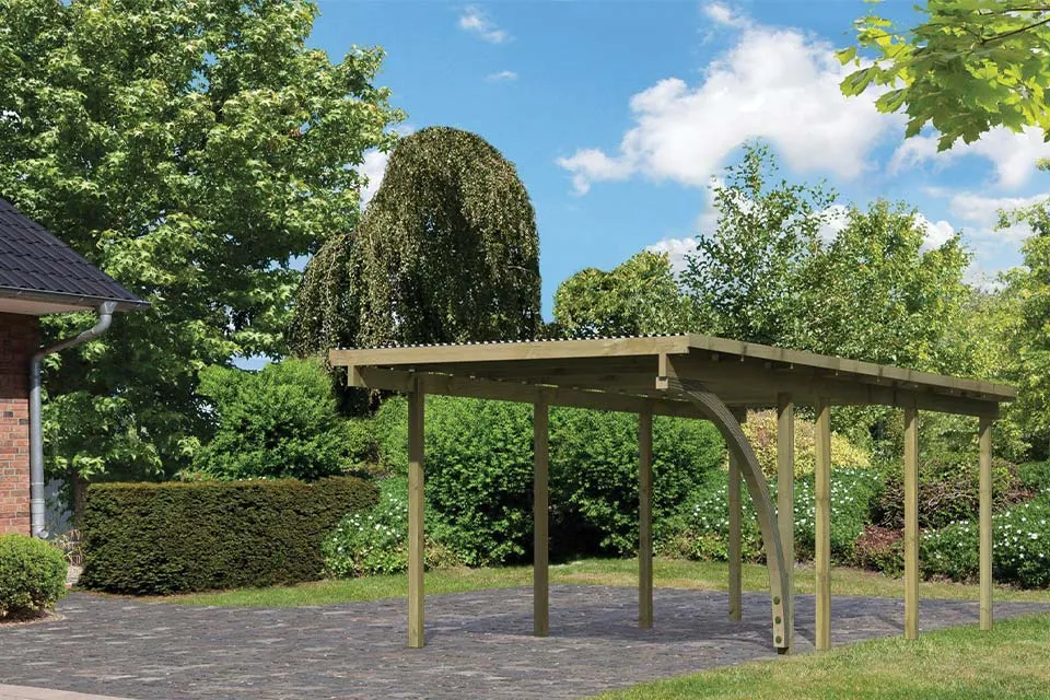 Karibu | Enkele Carport Eco 2 | Variant B Karibu | Enkele Carport Eco 2 | Variant B