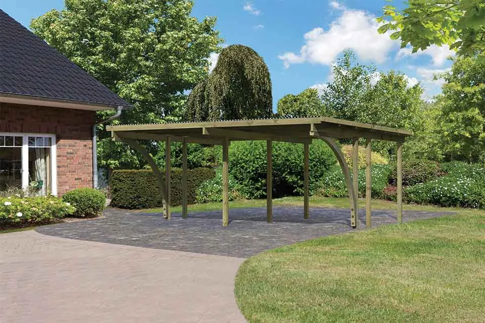 Karibu Dubbele Carport Eco 1 Variant C