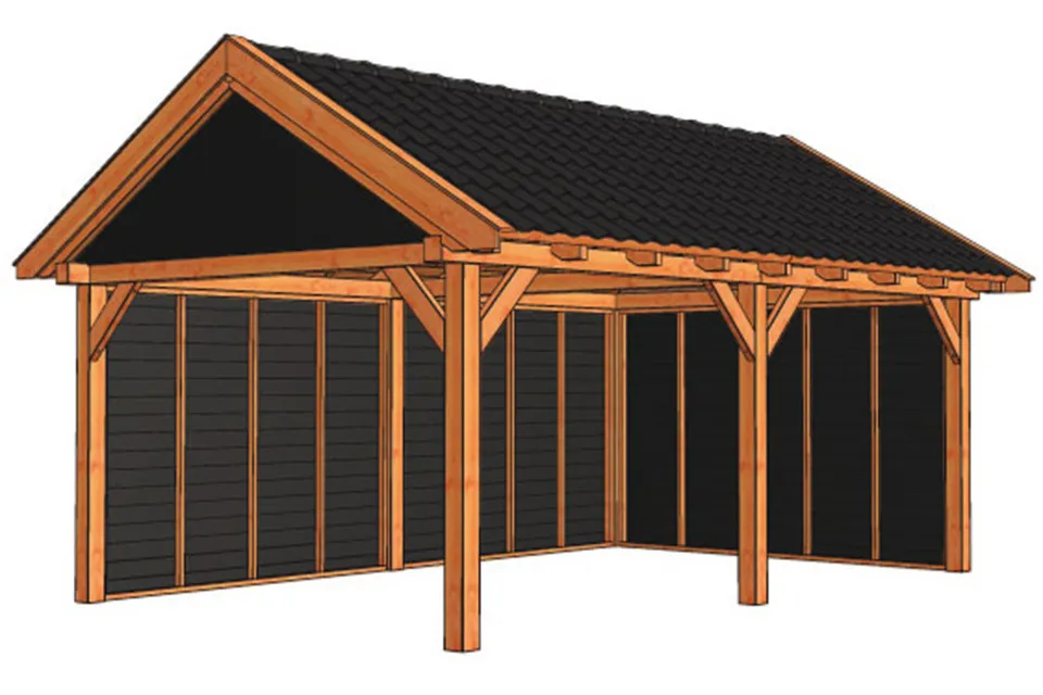 Tuinhuis / Blokhut Trendhout Buitenverblijf Zadeldak XL 6350mm B Tuinhuis / Blokhut Trendhout Buitenverblijf Zadeldak XL 6350mm B