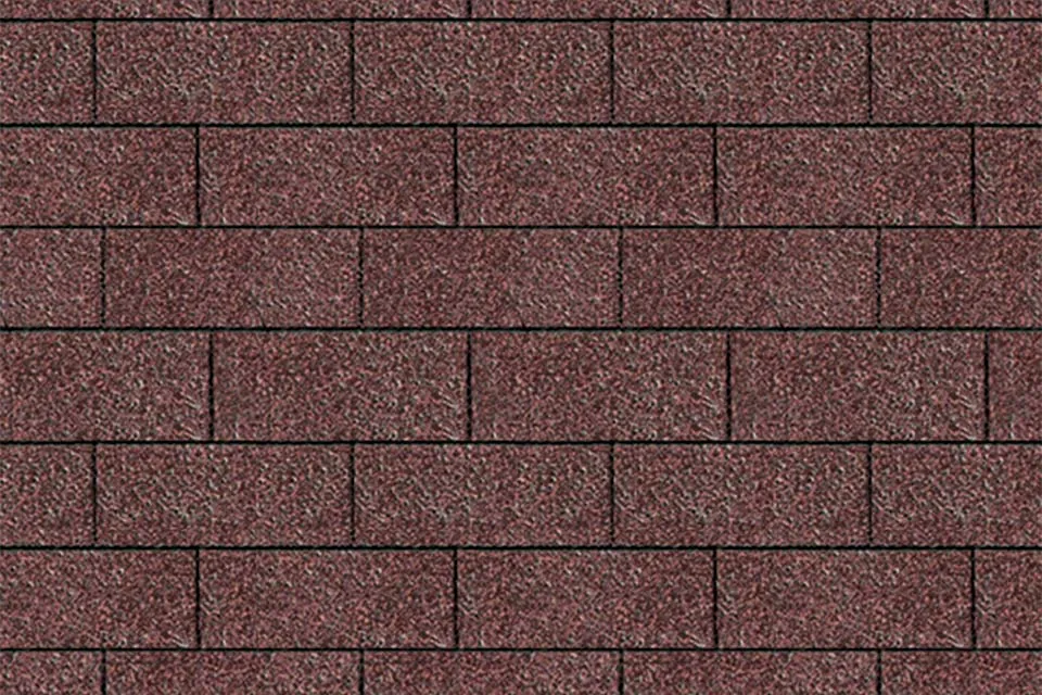 Karibu | Dakshingles Rechthoek 3m2 | Donkerrood