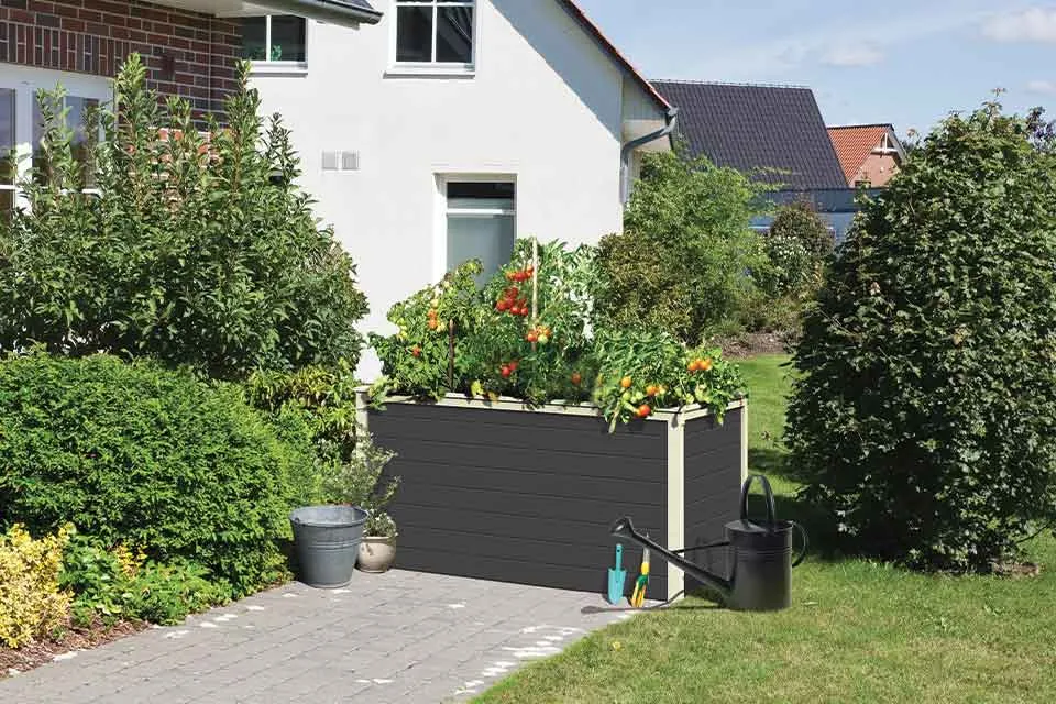 Karibu | Kweekbak Hochbeet 1 | Terragrijs