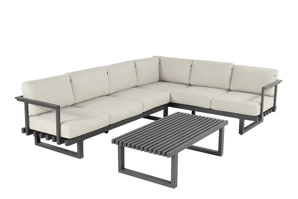 Hartman | Calabria Hoekbank | Charcoal-Beige