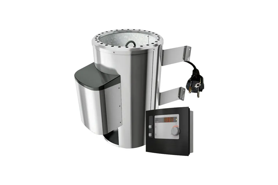 Karibu | Saunakachel Plug & Play 3,6 kW | Externe Bediening | Met Saunastenen