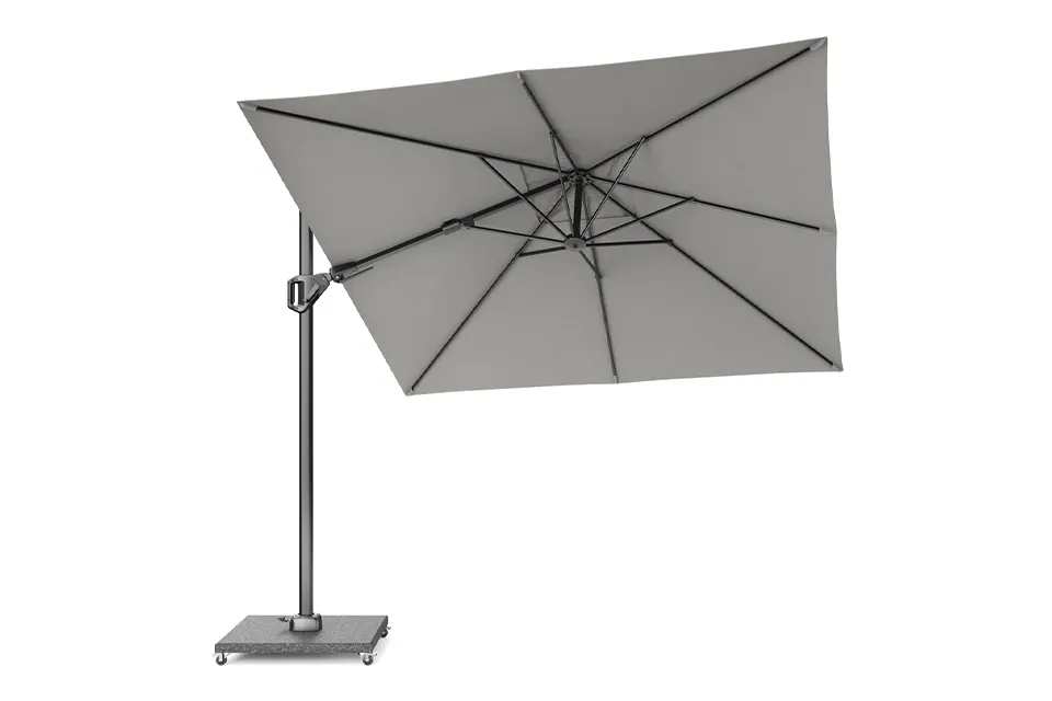 Platinum Voyager Vierkante Zweefparasol T2 2,7x2,7 m. - Manhattan Grey