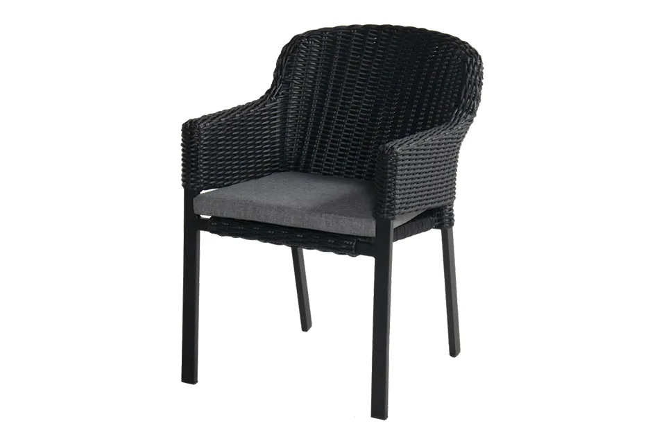 Hartman | Cairo Stapelstoel met Kussen | Black