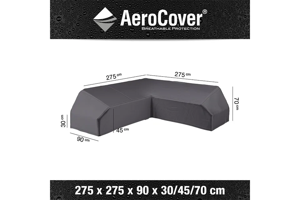 AeroCover | Loungesethoes 275 x 275 x 90 x 30-45-70(h) | L-Platform AeroCover | Loungesethoes 275 x 275 x 90 x 30-45-70(h) | L-Platform