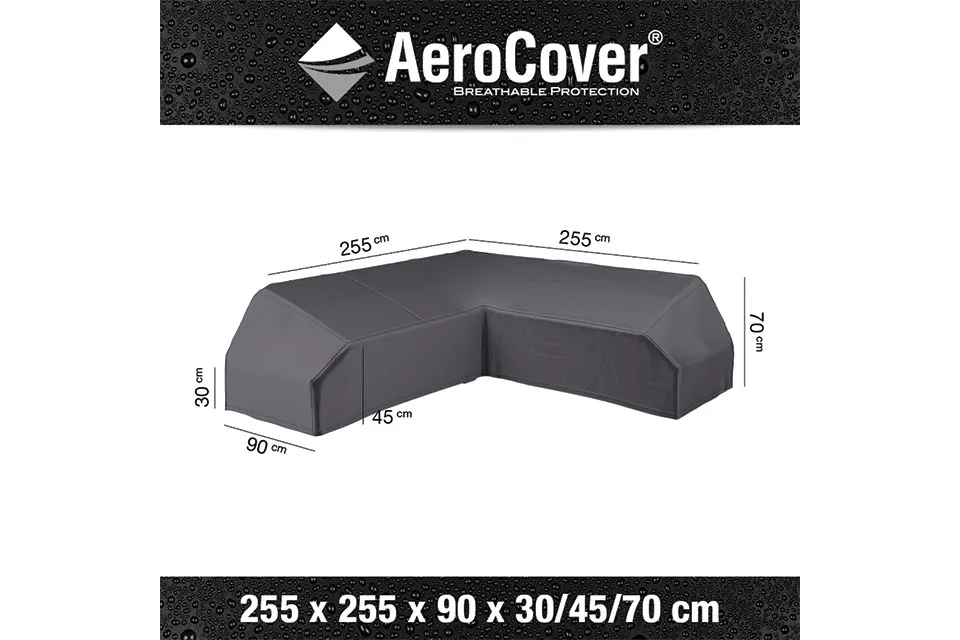 AeroCover | Loungesethoes 255 x 255 x 90 x 30-45-70(h) | L-Platform AeroCover | Loungesethoes 255 x 255 x 90 x 30-45-70(h) | L-Platform