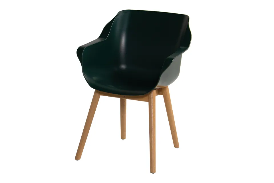 Hartman | Tuinstoel Sophie met Armleuningen Teak | Night Green Hartman | Tuinstoel Sophie met Armleuningen Teak | Night Green