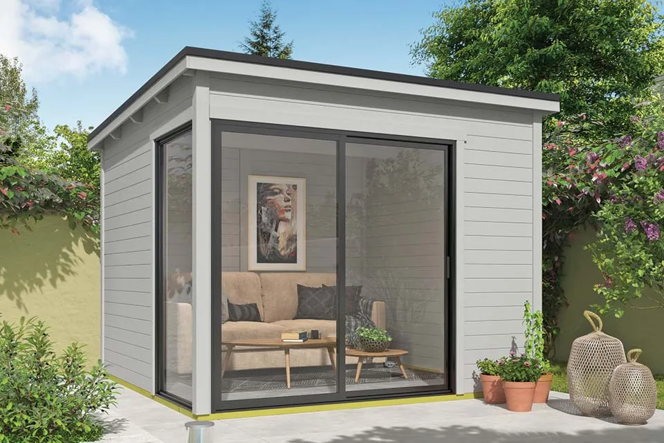 Outdoor Life Products | Tuinhuis Julia 295 x 295 | Platinum Grey