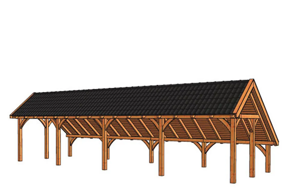 Trendhout | Kapschuur De Hoeve XL | 12170 x 4400 x 3750 mm Trendhout | Kapschuur De Hoeve XL | 12170 x 4400 x 3750 mm