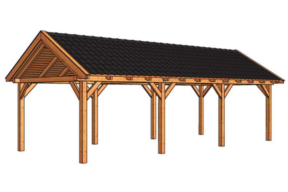 Tuinhuis / Blokhut Trendhout Buitenverblijf Zadeldak XL 9260mm A Tuinhuis / Blokhut Trendhout Buitenverblijf Zadeldak XL 9260mm A