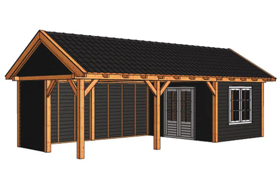 Tuinhuis / Blokhut Trendhout Buitenverblijf Zadeldak XL 9260mm F Tuinhuis / Blokhut Trendhout Buitenverblijf Zadeldak XL 9260mm F