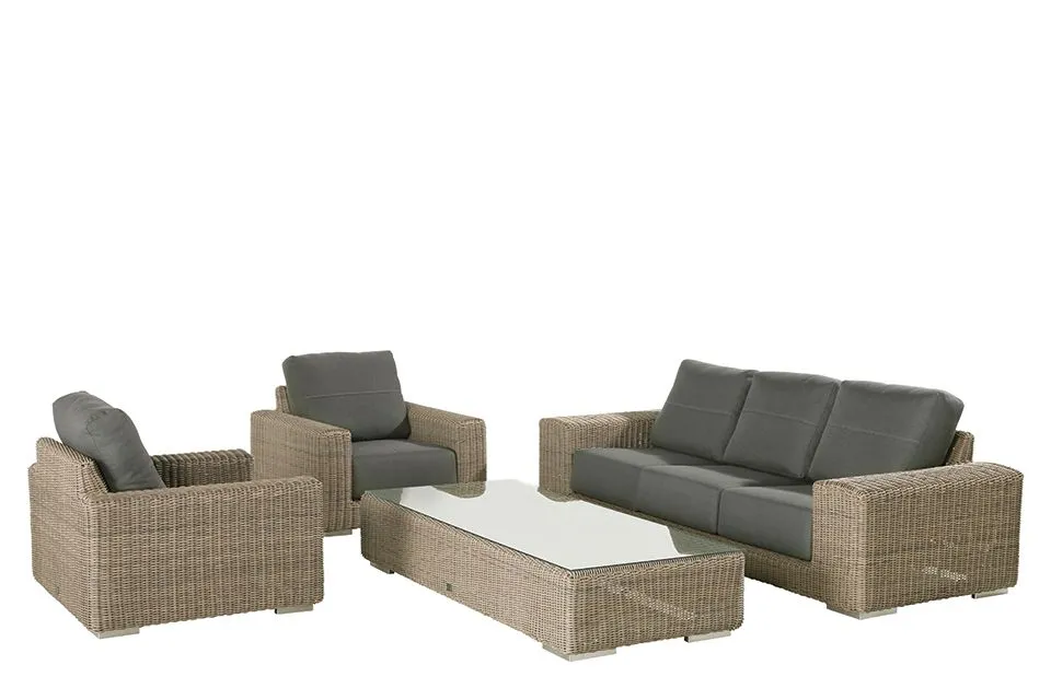 Fonkeling Willen Vormen Loungeset Kingston - Pure - 4 Seasons Outdoor