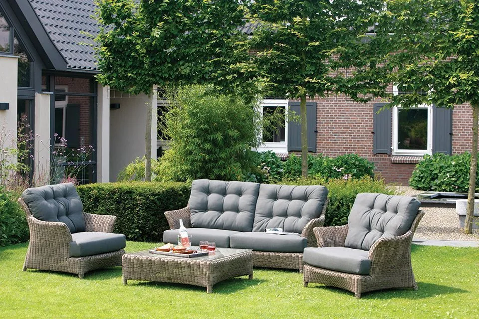 Slepen Ondenkbaar Decoratief Valentine Loungeset Wicker 4 Seasons Outdoor - Fonteyn biedt de beste prijs!