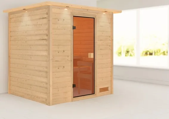 Karibu | Adelina Sauna met Dakkraag Karibu | Adelina Sauna met Dakkraag