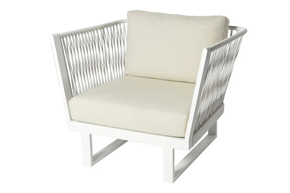 Borek Loungestoel Altea Off White