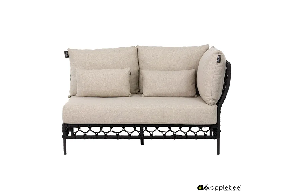 Apple Bee | Loungebank Pure 2-zits Links | Black Grey Apple Bee | Loungebank Pure 2-zits Links | Black Grey