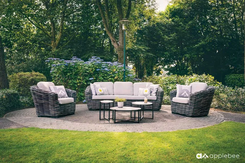 Apple Bee | Loungeset Palm Bay | Black Wash Apple Bee | Loungeset Palm Bay | Black Wash