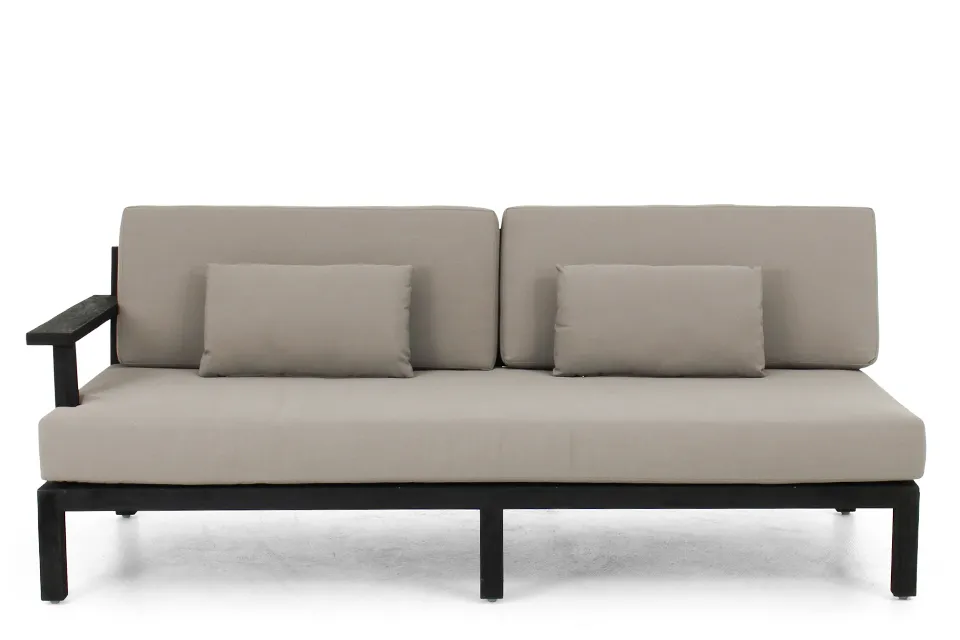 Apple Bee | Loungebank XXL-Factor 2-zits Rechts | Black Teak Apple Bee | Loungebank XXL-Factor 2-zits Rechts | Black Teak