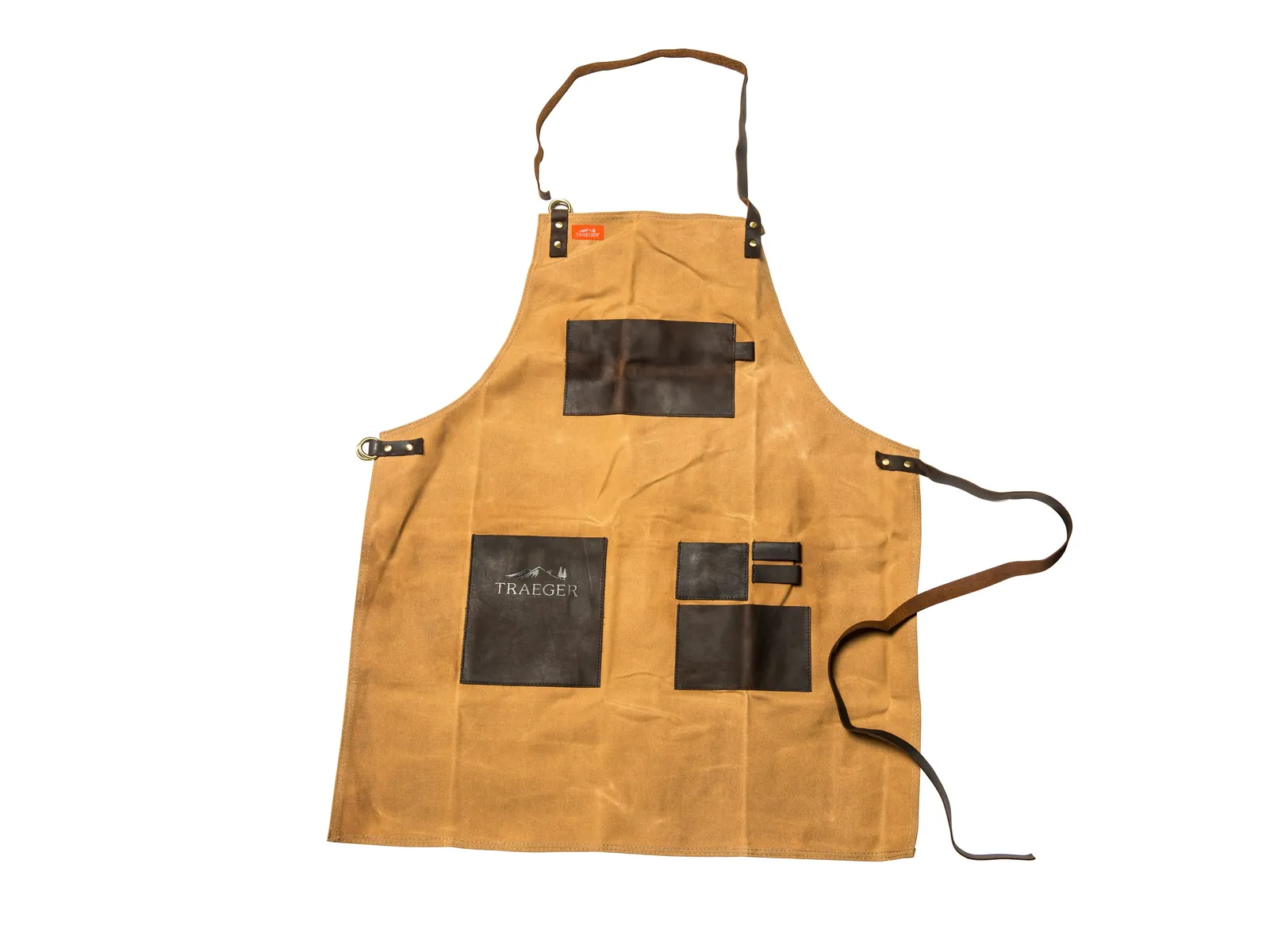 Traeger BBQ Schort Bruin Canvas en Leer