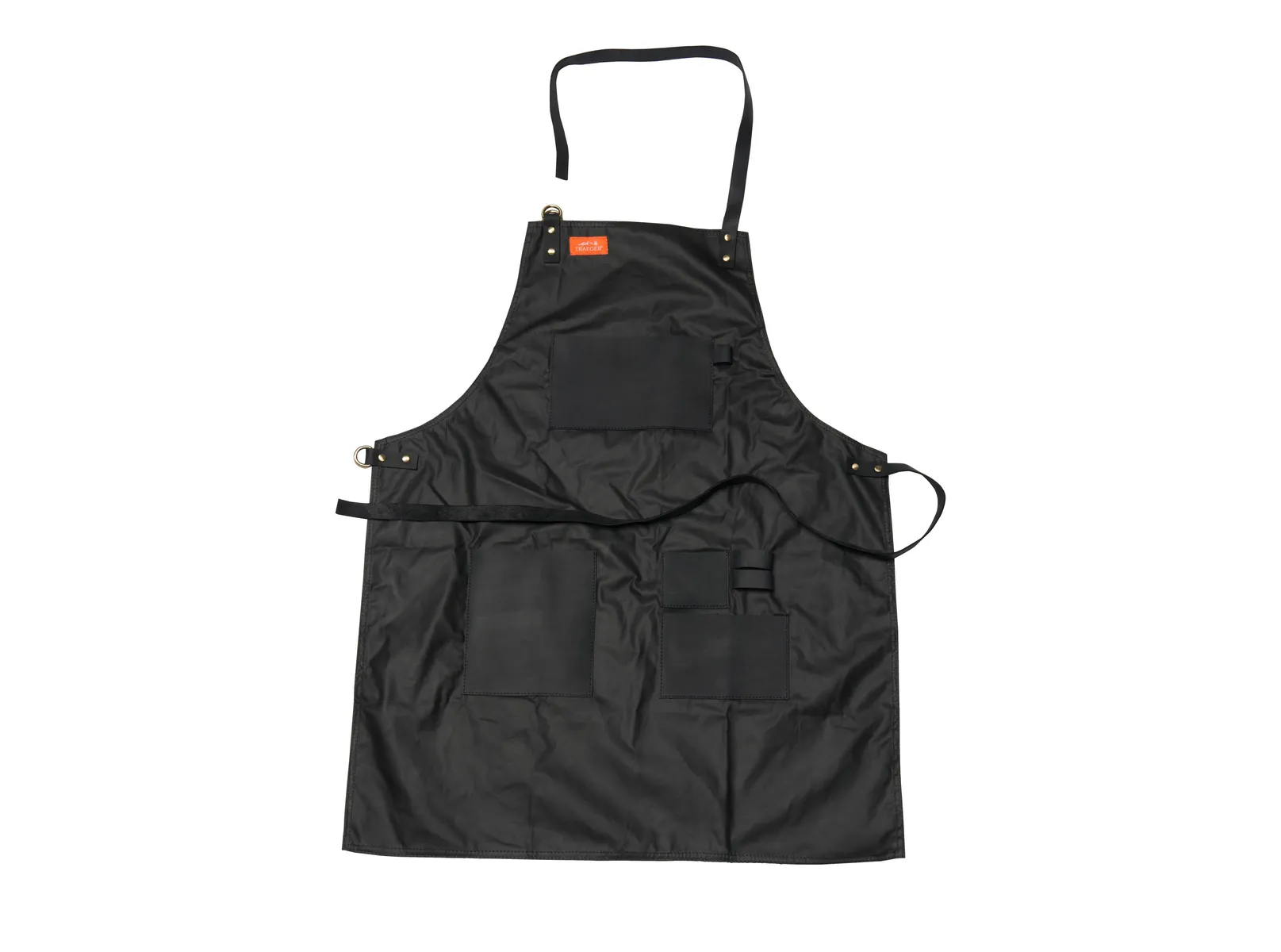 Traeger BBQ Schort Zwart Waxed Canvas en Leer