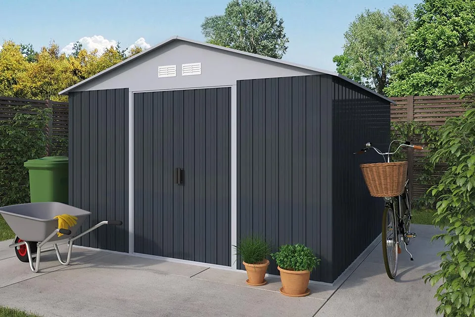 Tuindeco | Metalen Tuinhuis | Zilver