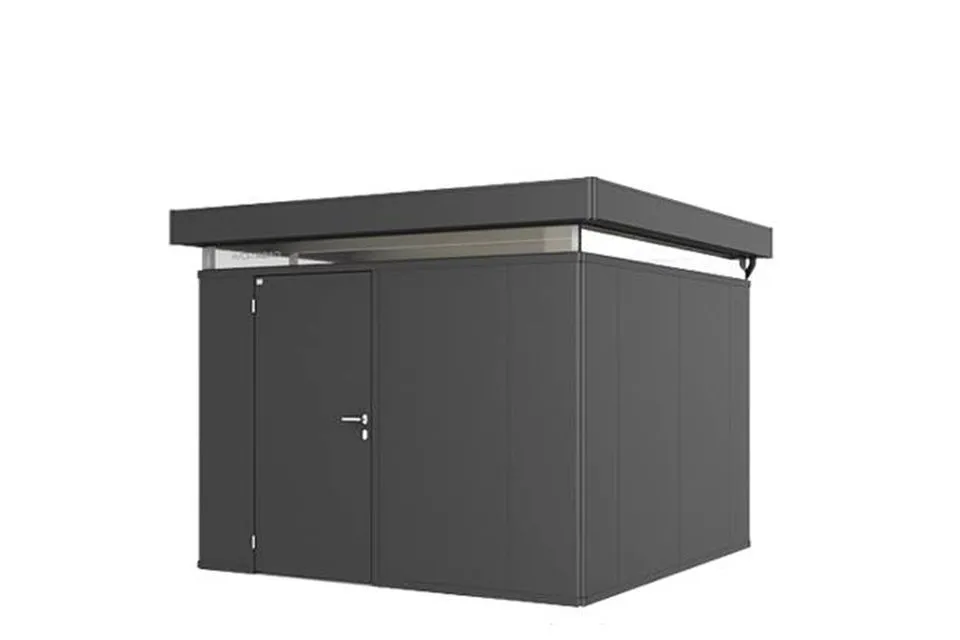 Biohort | Berging CasaNova 3 x 3 | Deur Linksdraaiend | Donkergrijs-Metallic Biohort | Berging CasaNova 3 x 3 | Deur Linksdraaiend | Donkergrijs-Metallic