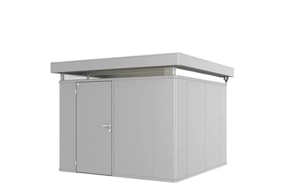 Biohort | Berging CasaNova 3 x 3 | Deur Linksdraaiend | Zilver-Metallic Biohort | Berging CasaNova 3 x 3 | Deur Linksdraaiend | Zilver-Metallic