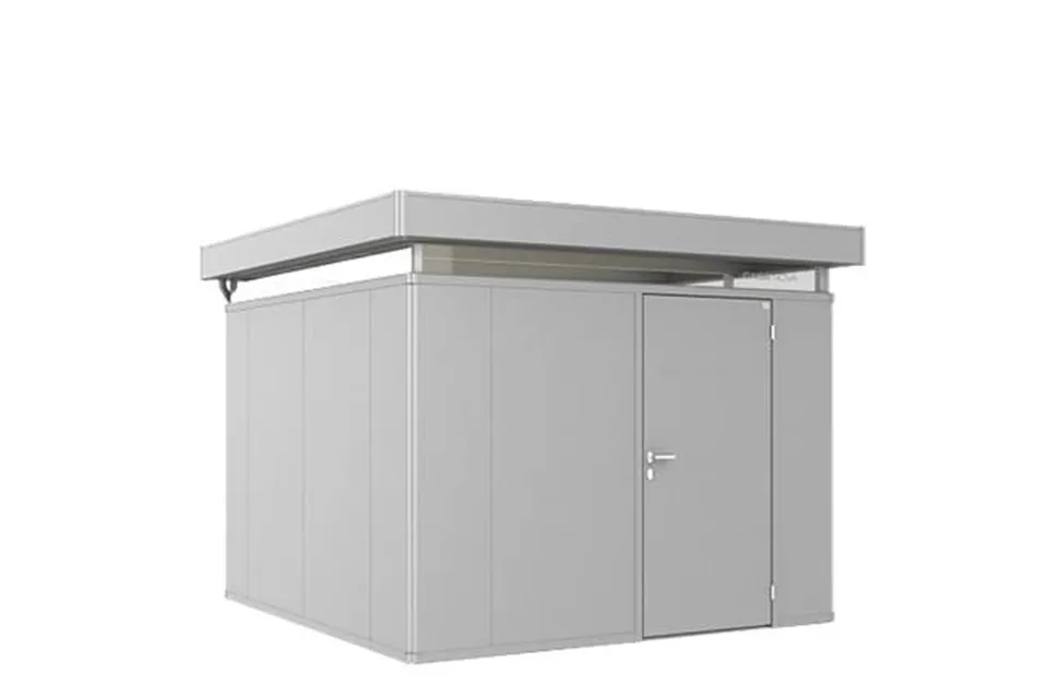 Biohort | Berging CasaNova 3 x 3 | Deur Rechtsdraaiend | Zilver-Metallic Biohort | Berging CasaNova 3 x 3 | Deur Rechtsdraaiend | Zilver-Metallic