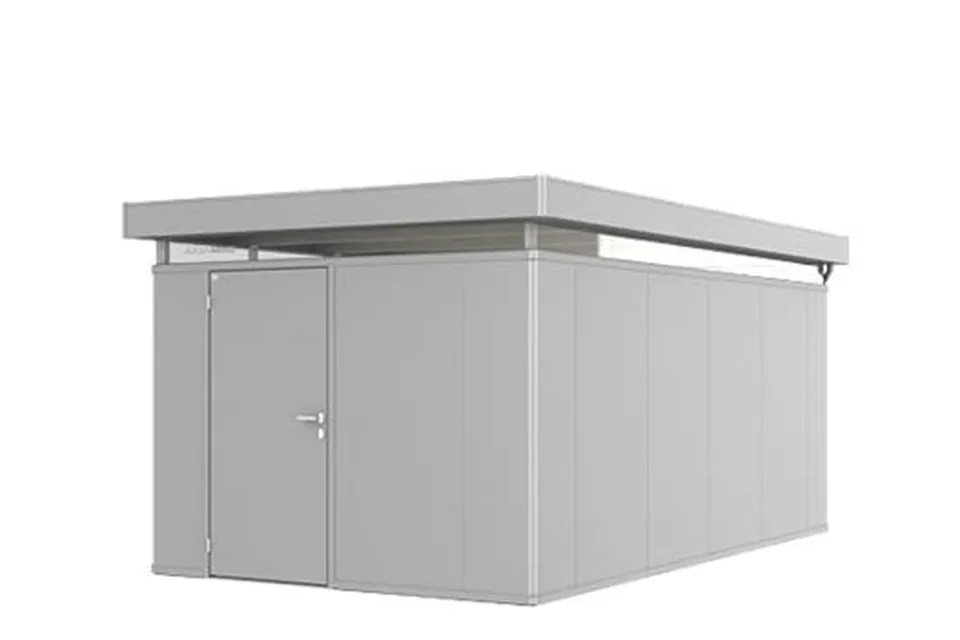 Biohort | Berging CasaNova 3 x 5 | Deur Linksdraaiend | Zilver-Metallic Biohort | Berging CasaNova 3 x 5 | Deur Linksdraaiend | Zilver-Metallic