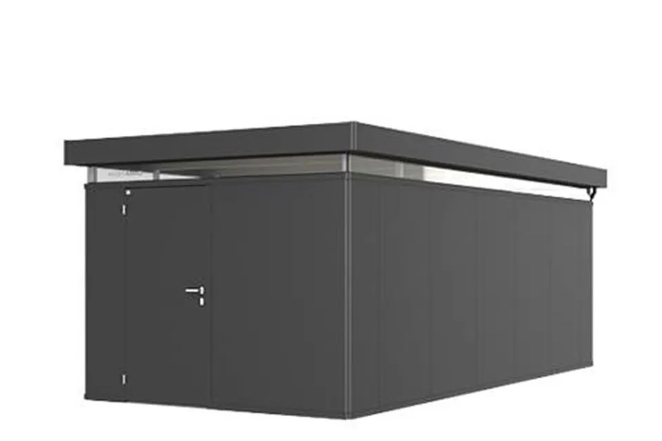Biohort | Berging CasaNova 3 x 6 | Deur Linksdraaiend | Donkergrijs-Metallic Biohort | Berging CasaNova 3 x 6 | Deur Linksdraaiend | Donkergrijs-Metallic