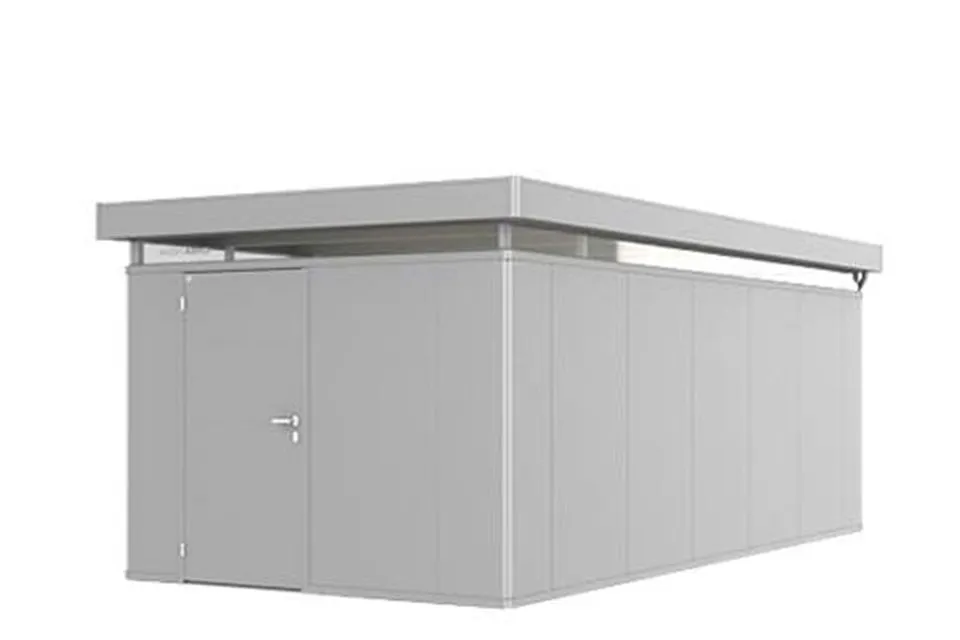 Biohort | Berging CasaNova 3 x 6 | Deur Linksdraaiend | Zilver-Metallic Biohort | Berging CasaNova 3 x 6 | Deur Linksdraaiend | Zilver-Metallic