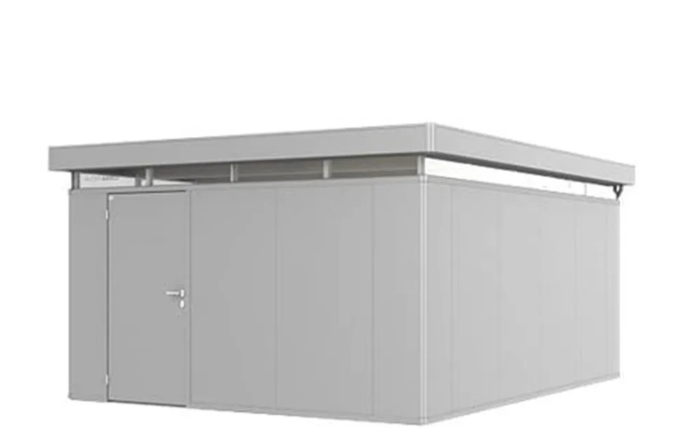 Biohort | Berging CasaNova 4 x 5 | Deur Linksdraaiend | Zilver-Metallic Biohort | Berging CasaNova 4 x 5 | Deur Linksdraaiend | Zilver-Metallic