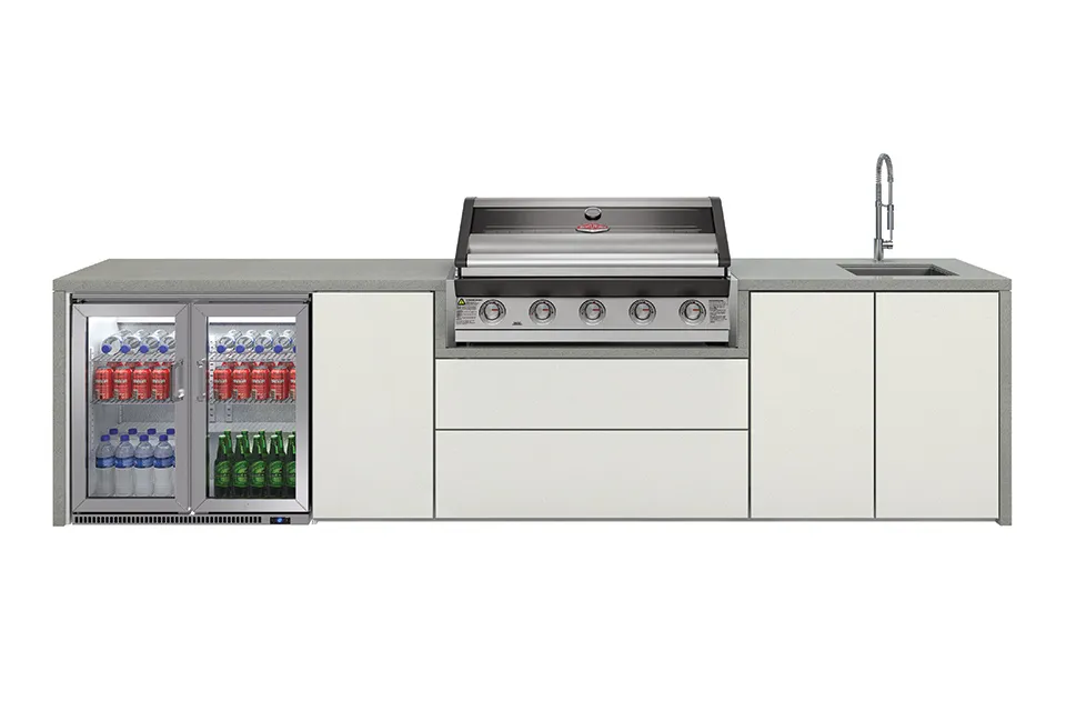 Beefeater | Buitenkeuken Element Harmony 5 Brander | Double Fridge, Sink & Tap Pack Modules Only Beefeater | Buitenkeuken Element Harmony 5 Brander | Double Fridge, Sink & Tap Pack Modules Only